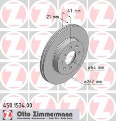 bremžu disks 450.1534.00    ROVER/HONDA