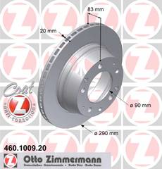 bremžu disks 460.1009.20    PORSCHE COAT Z