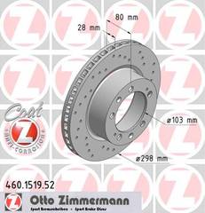 bremžu disks 460.1519.52    PORSCHE SPORT Coat Z
