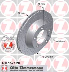 bremžu disks 460.1527.20    PORSCHE Coat Z