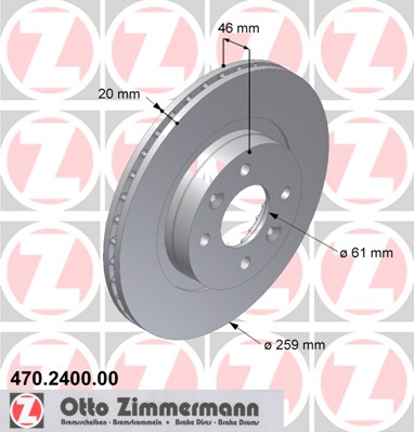 bremžu disks 470.2400.00    RENAULT