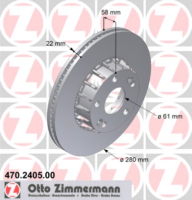 bremžu disks 470.2405.00    RENAULT