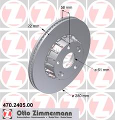 bremžu disks 470.2405.00    RENAULT