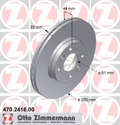 bremžu disks 470.2416.00    RENAULT/NISSAN