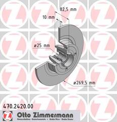 bremžu disks 470.2420.00    RENAULT with bearing set DDF1443