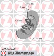 bremžu disks 470.2424.00    RENAULT with bearing set