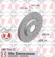 bremžu disks 480.1544.52    SAAB SPORT Coat Z