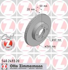 bremžu disks 540.2493.20    SUZUKI Coat Z