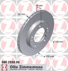 bremžu disks 590.2558.00    TOYOTA