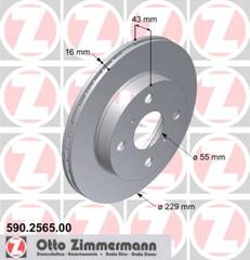 bremžu disks 590.2565.00    TOYOTA