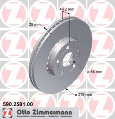bremžu disks 590.2581.00    TOYOTA