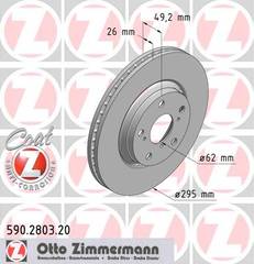 bremžu disks 590.2803.20    TOYOTA Coat Z