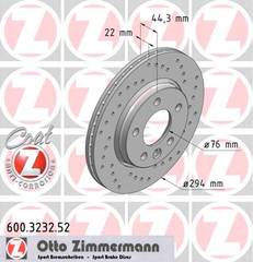 bremžu disks 600.3232.52    VAG SPORT Coat Z