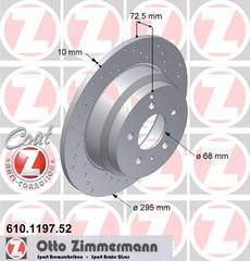 bremžu disks 610.1197.52    VOLVO SPORT Coat Z