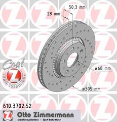 bremžu disks 610.3702.52    VOLVO SPORT Coat Z