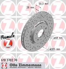 bremžu disks 610.3702.70    VOLVO FORMULA Z