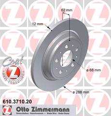 bremžu disks 610.3710.20    VOLVO Coat Z