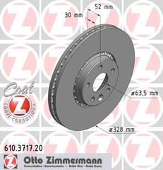 bremžu disks 610.3717.20    VOLVO Coat Z