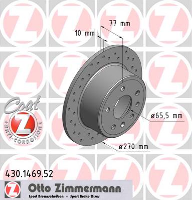 bremžu disks 430.1469.52    OPEL SPORT