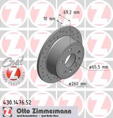 bremžu disks 430.1476.52    OPEL/SAAB SPORT