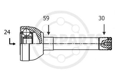 Granāta OJ-0243 151386 21177 Toyota Land Cruiser 94-02