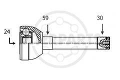 Granāta OJ-0243 151386 21177 Toyota Land Cruiser 94-02