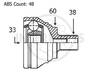 Granāta OJ-1721 151124 20596 VW Transporter T4 90-96 abs48 38/60/33