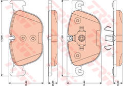 ~Bremžu kluču komplekts GDB1726