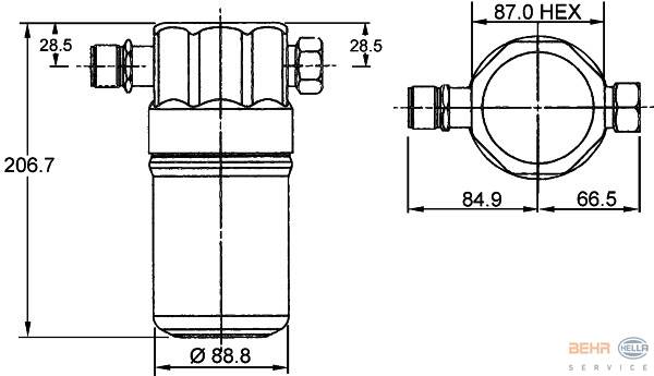 žāvētājs 8FT351192041 V10-06-0005 4B0820193 AUDI