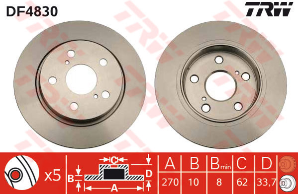 ~Bremžu disks DF4830