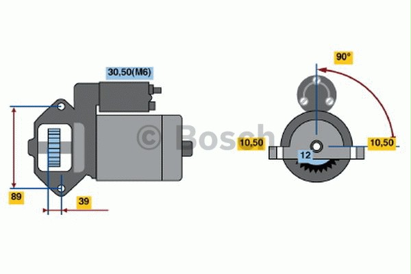 Starteris #0986021810 vecā daļa