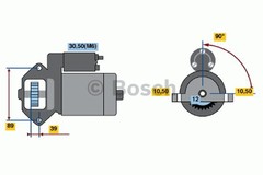 Starteris #0986021810 vecā daļa