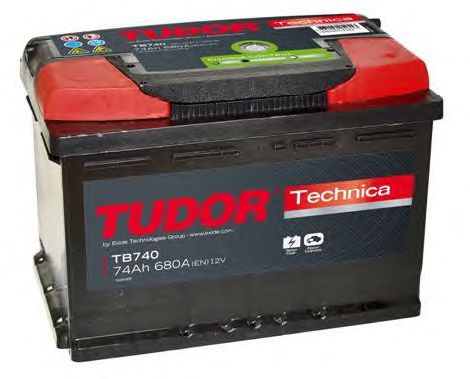 Akumulators Tudor Tehnica TB740 12V 74Ah 680A -+ 278x175x190