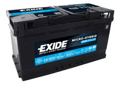 Akumulators Exide AGM EG59099 12V 92A 850A -+ 353x175x190  EK920