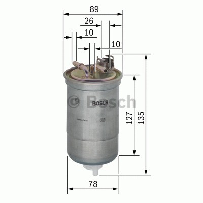 Degvielas filtrs Bosch 0450906429 WF8389 WK842/21x  KL554