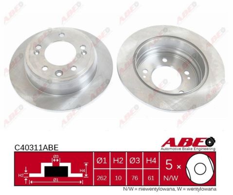 Bremžu disks C40311ABE