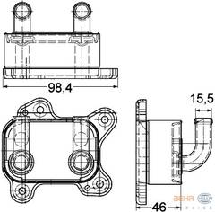 Eļļas radiators 8MO376780-601 