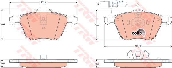 Bremžu kluči GDB1460