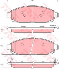 Bremžu kluči GDB4136 05080868AA