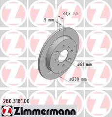 bremžu disks 280.3181.00    HONDA