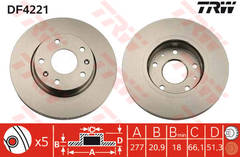 Bremžu disks DF4221