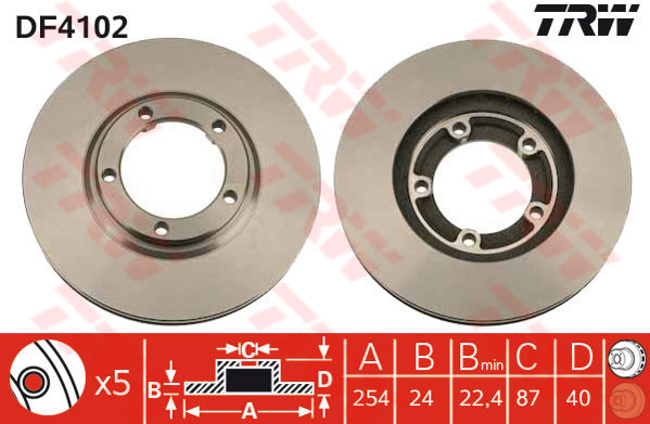 Bremžu disks DF4102