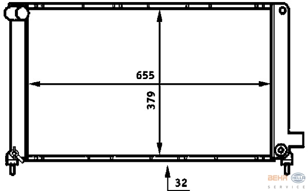 Dzesēšanas radiators 8MK376713-651  60978