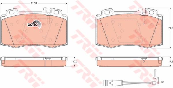 Bremžu kluči GDB1543