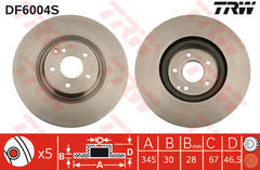 Bremžu disks DF6004S