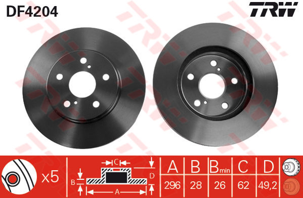 Bremžu disks DF4204