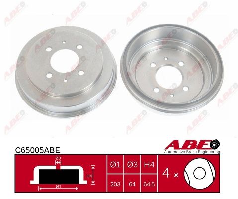 Bremžu trumuļi Mitsubishi Carisma C65005ABE