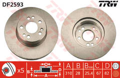 Bremžu disks DF2593
