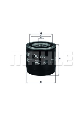 Filtrs eļļas OC236