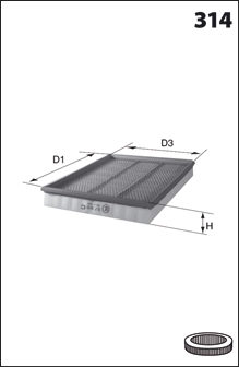 gaisa filtrs LAUTRETTE ELP3517 (LX103)